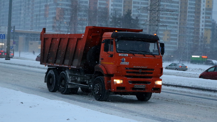 Откапывали два дня: В Новосибирской области дорожники помогли застрявшему в снегу грузовику