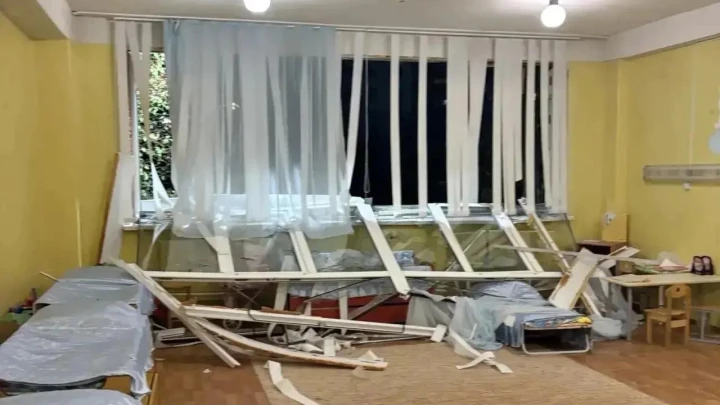 Губернатор обнародовал видео атаки с поражающими элементами на детсад в Орле