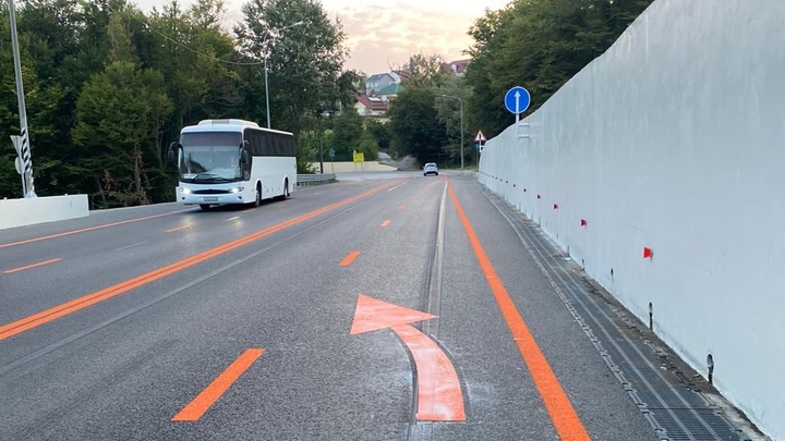 Новая схема движения разгрузила пробку на Мамайском перевале