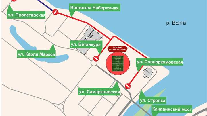 6 и 7 августа в Нижнем Новгороде перекроют две набережные и мост