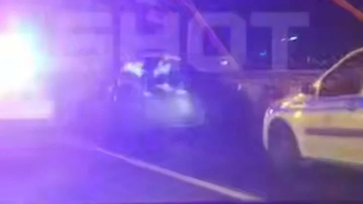 SHOT показал видео с места аварии в Москве, где умер бизнесмен Сергей Белюскин