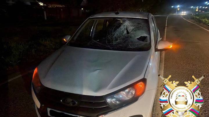 В Северском районе пенсионер на Ладе Гранта сбил пешехода