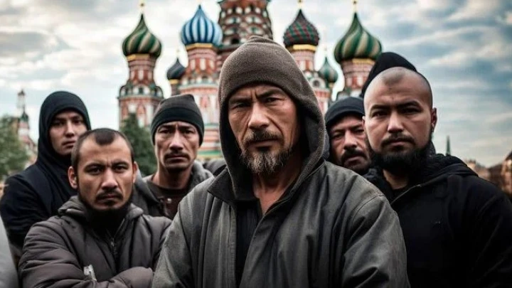 Москва, парк Зарядье наши дни: Толпа мигрантов устроила публичную провокацию у Кремля. А теперь простыми словами