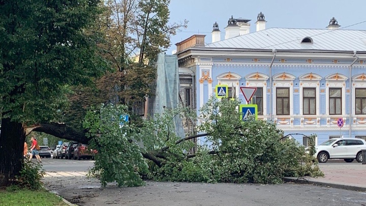 Крупный град обрушился на Нижегородской область 29 июля