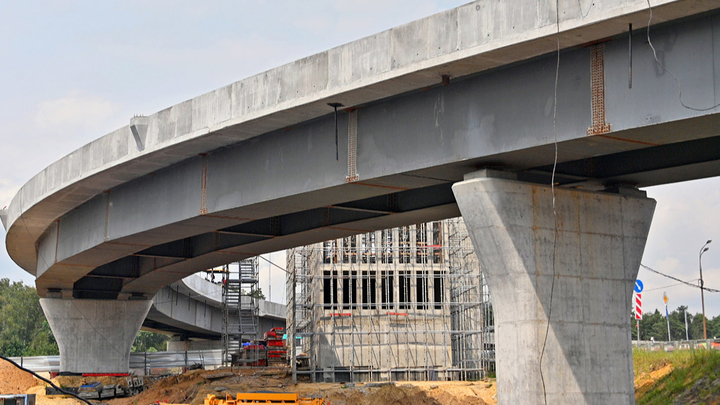 Собянин: Открыли движение по двум эстакадам со съездом на МКАД