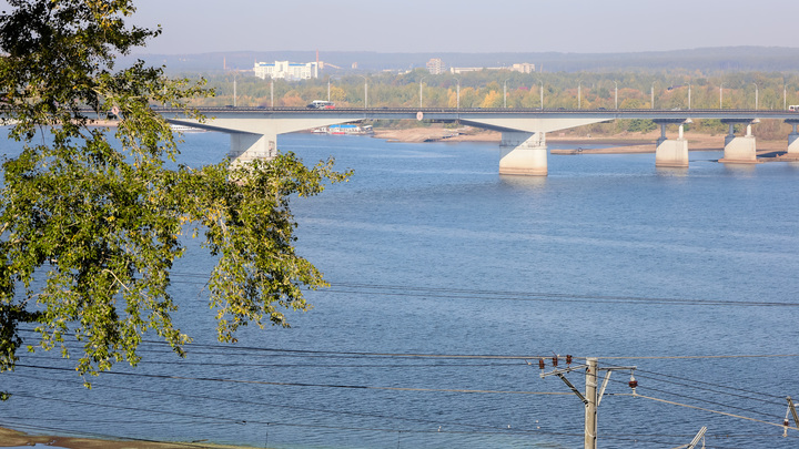 Глубина русла реки Камы в Перми уменьшилась почти в два раза