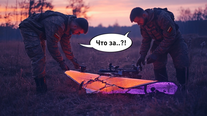 Русские захватили странный дрон врага: Модель неизвестна