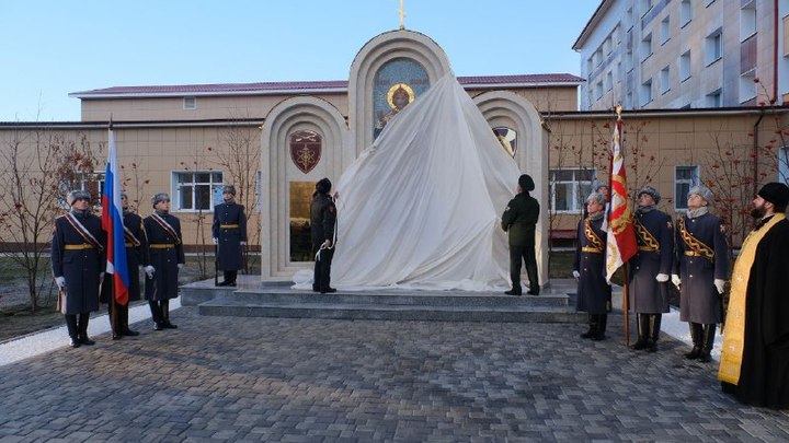 В Новосибирске открыли мемориальный комплекс памяти погибших воинов Росгвардии