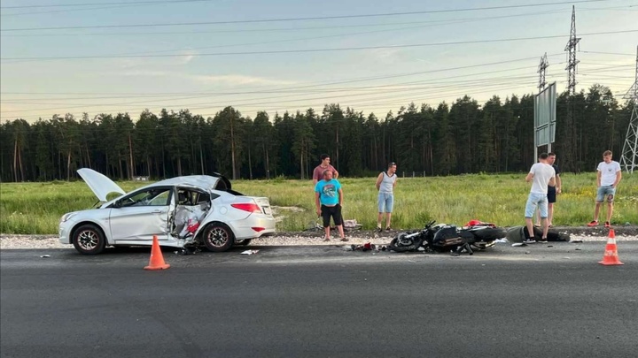 Мотоциклист врезался в иномарку и погиб в Балахнинском районе