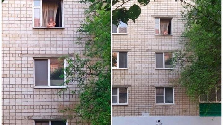 В Ростовской области маленький ребёнок едва не выпал из окна третьего этажа