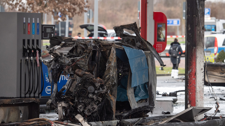 Представитель загоревшейся в Махачкале АЗС рассказал, как произошёл взрыв
