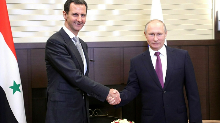 Башар Асад поздравил Путина с победой на выборах с впечатляющим результатом - более 70%
