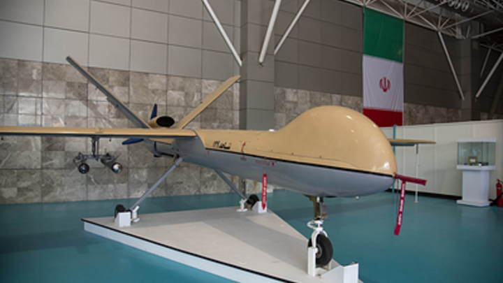 Огненный шар поднялся над Киевом: Прилёт БПЛА Герань сняли на видео