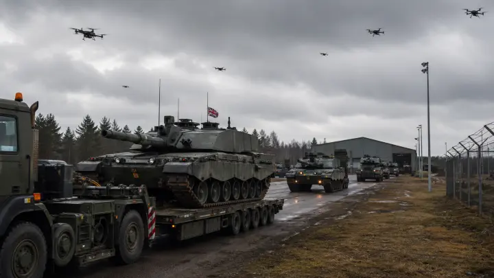 Британские танки высылают из Эстонии: Challenger 2 испугались русских дронов