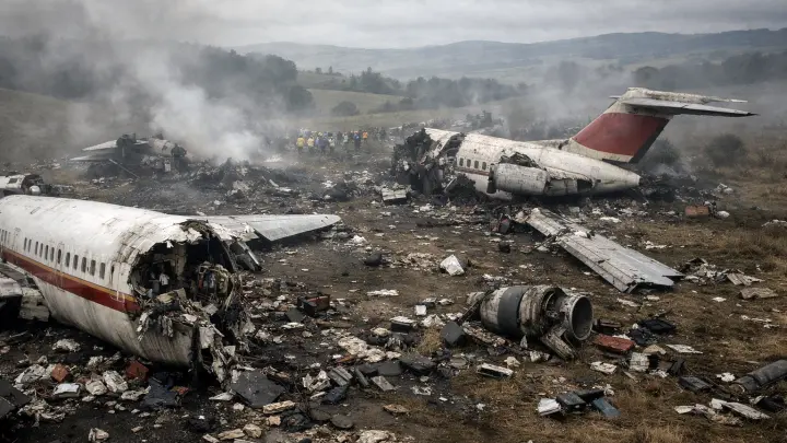 В США самолёт с восемью людьми на борту разбился во время снежной бури