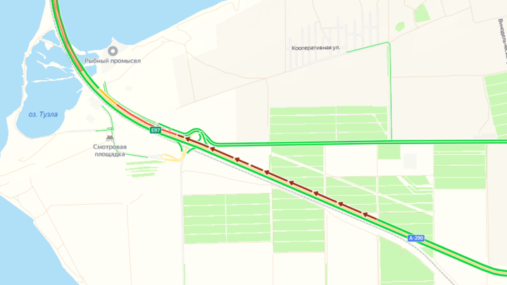 На Крымскому мосту утром вновь образовалась многокилометровая пробка