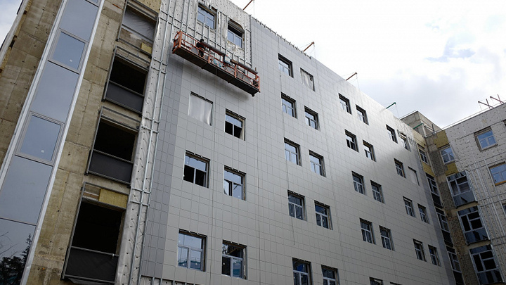 Готов на 50 процентов: В Краснодаре возводят лечебно-диагностический корпус детской краевой больницы