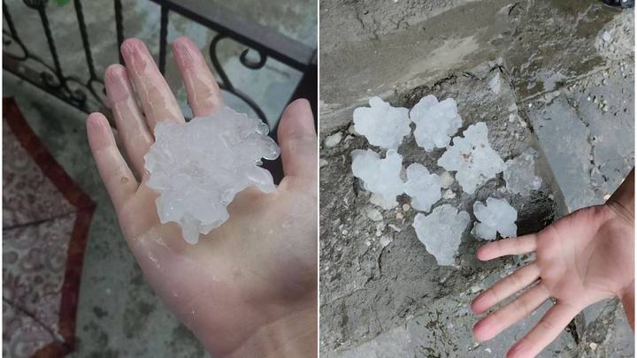 Новороссийск атаковали смерч и обильный град размером с грецкий орех