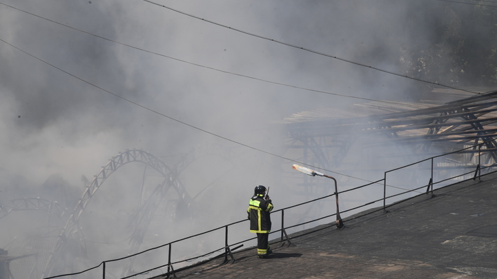 В Подмосковной Истре большой пожар – как минимум один человек погиб