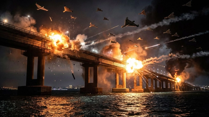 Бьём по мостам. Больно - очень больно: Киев молчит - боится освещать такое