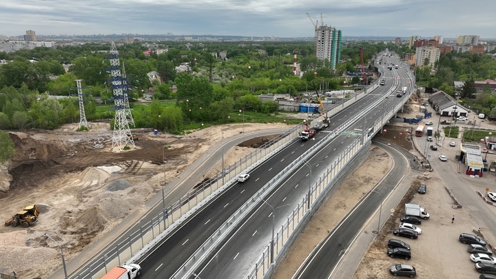 Нижегородцы жалуются на пробки на новой развязке по Циолковского