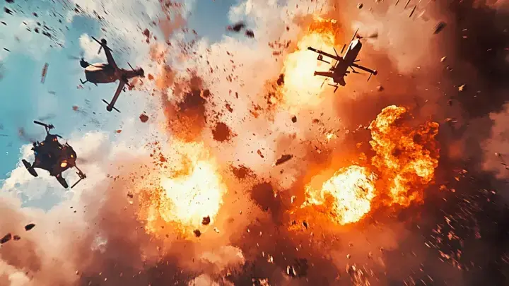 Взрыв раздался в небе над подмосковным Одинцово