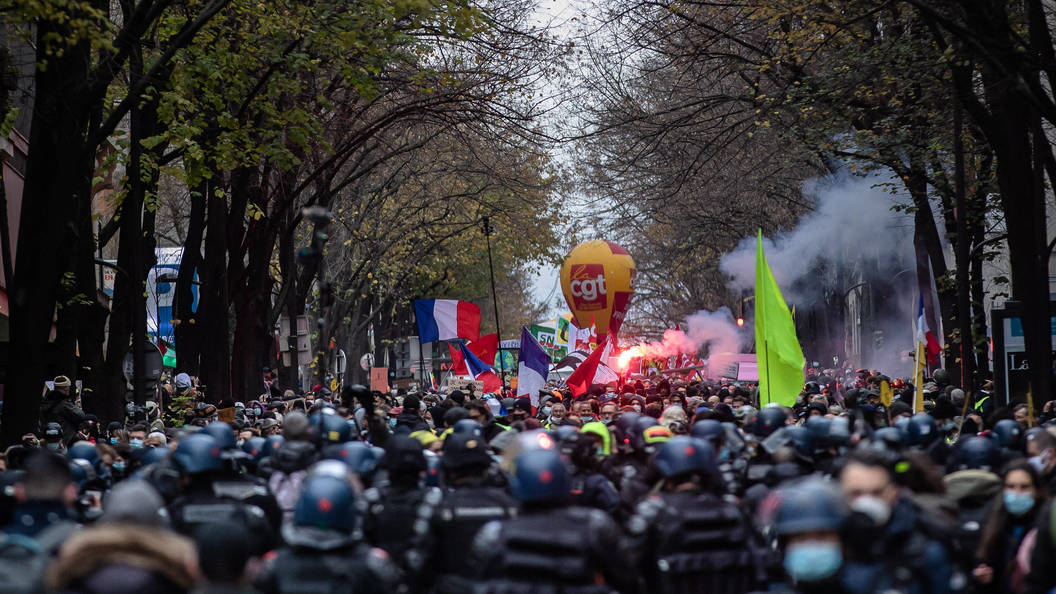 Митинги в париже