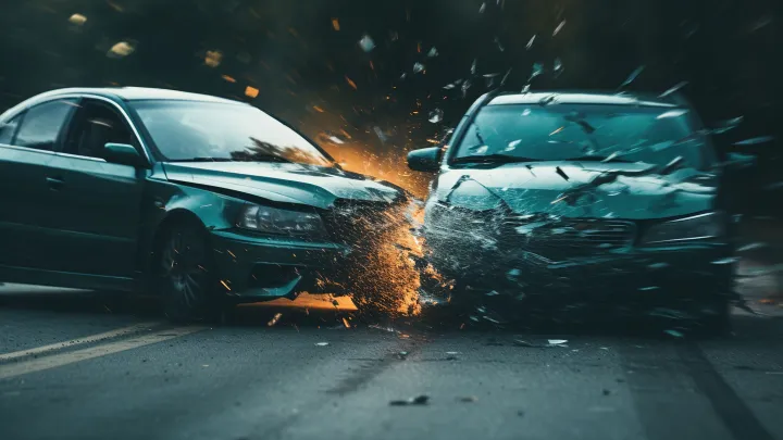 Потерял сознание, сбил пешехода и рухнул в Обводный канал в Петербурге. Кадры ДТП