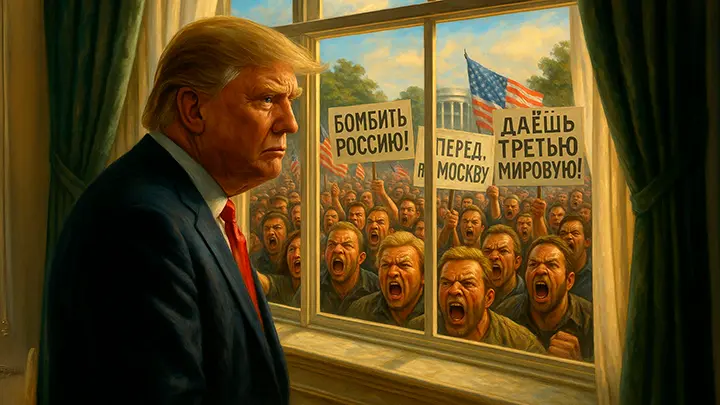 Телефонный разговор просто порвал! После Ирана – бомбить Россию. Трампа толкают к третьей мировой