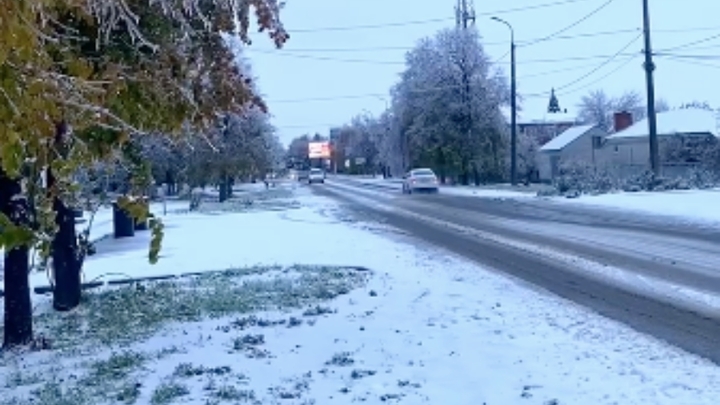 В Тихорецком районе из-за снегопада закрыли школы и детские сады