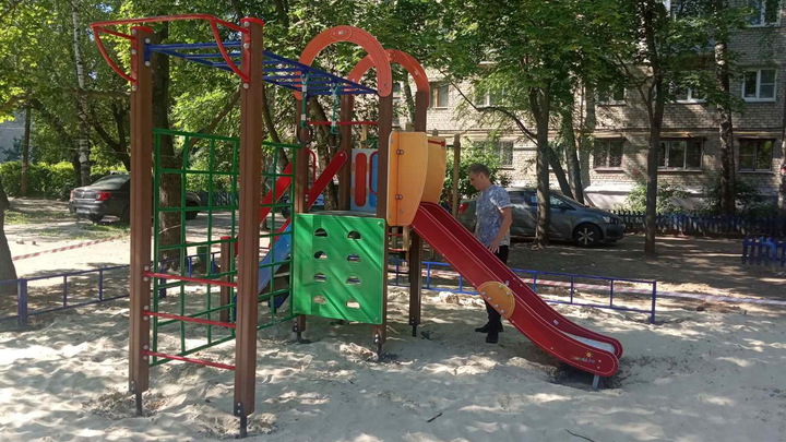 В Московском районе установят 15  площадок для детей