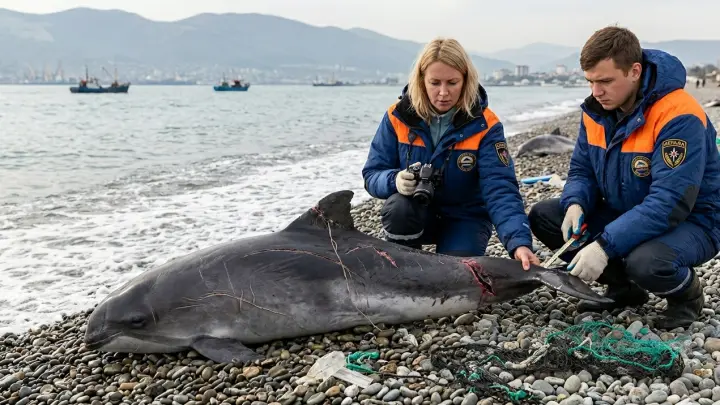 Более 130 дельфинов погибли у берегов Краснодарского края