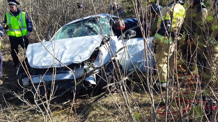 4 человека пострадали в ДТП с перевёртышем в Челябинской области