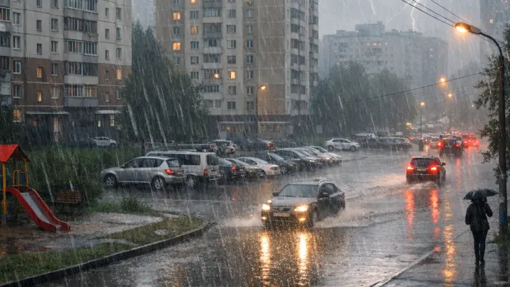 Два ведра воды на метр: в Москву 29 июля придут ливни и сентябрьский холод