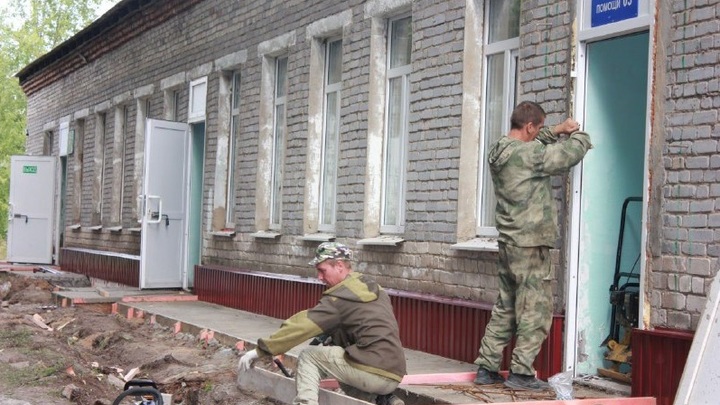 Начался капремонт бывшего инфекционного корпуса Верхнетоемской ЦРБ в Архангельской области