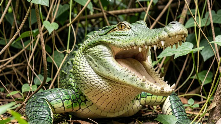 В Мозамбике крокодил проглотил мужчину в затопленном городе