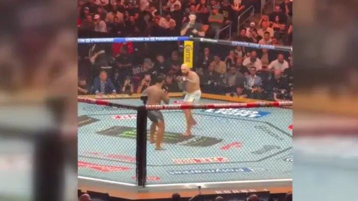 Появилось видео нокаута олимпийского чемпиона Стивсона в UFC: хватило 12 секунд