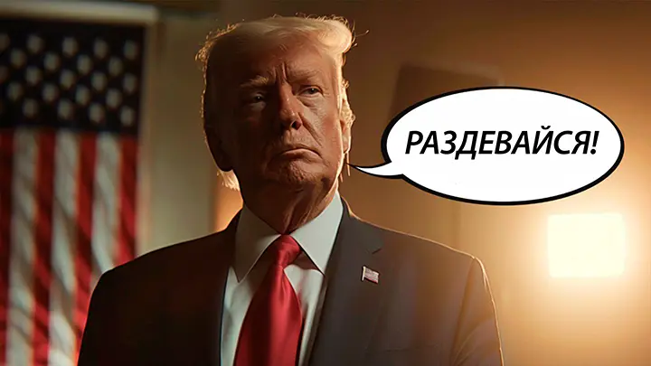 Трамп — Зеленскому: Раздевайся здесь!