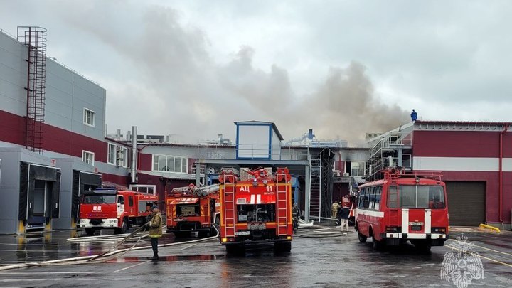 В Тольятти произошел пожар в здании пельменного цеха
