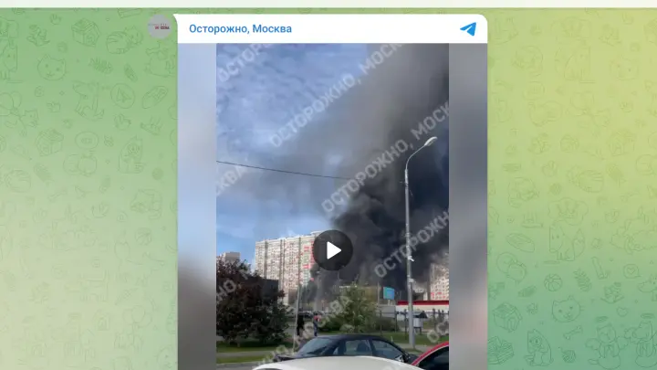 В подмосковном Красногорске загорелся строящийся паркинг В подмосковном Красногорске загорелся строящийся паркинг