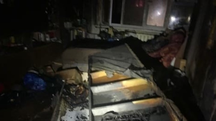 На пожаре в Александрове сотрудники МЧС спасли трёх человек