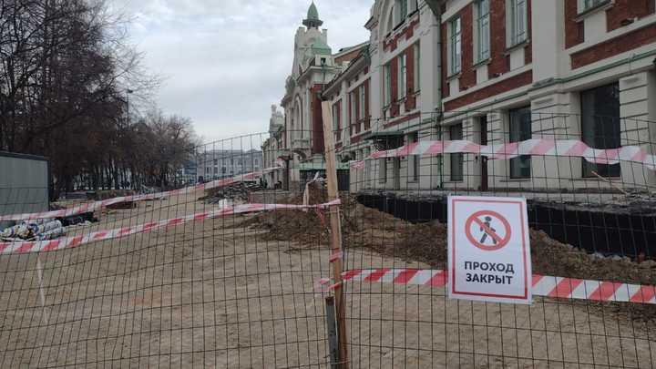 В Новосибирске Первомайский сквер откроют только после завершения всех работ