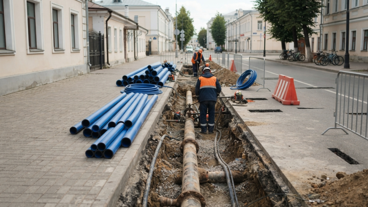 В Туле заменят участок водопровода на Льва Толстого за 9,1 млн руб