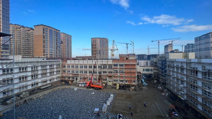 Школу в районе Западного Обхода Краснодара достроят к концу 2023 года