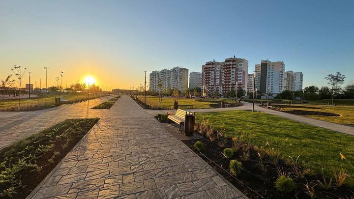 В Краснодаре готовя к открытию сквер Изумрудный