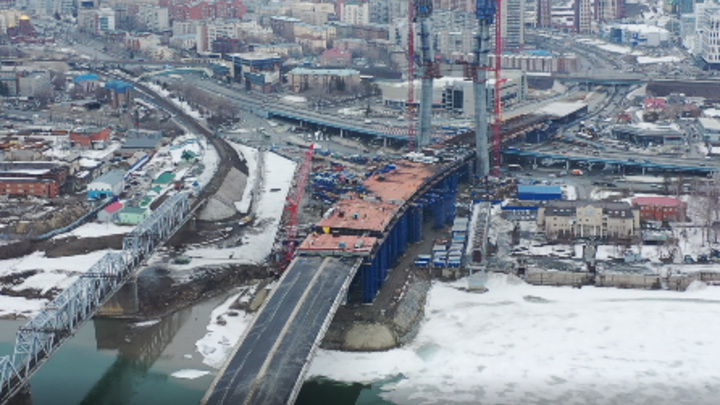 Четвёртый мост через Обь в Новосибирске откроют для движения до конца 2023 года