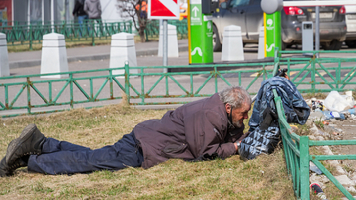 Новосибирцы пожалуются Путину на бомжа, который обустроился на детской площадке