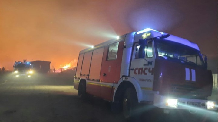 Лесной пожар в Воротынском районе начали тушить с воздуха