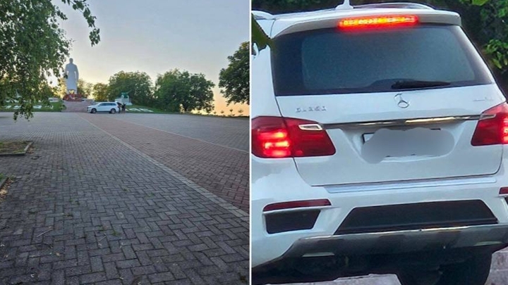 В Крымске задержали водителя Mercedes, который чуть не въехал в военный мемориал