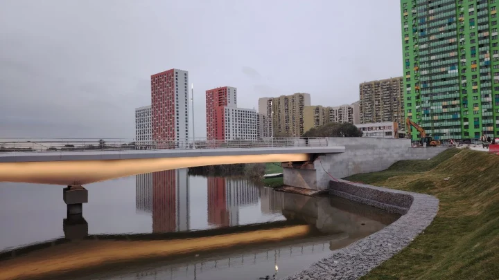 В Подмосковье открыли пешеходный мост Дружба между Люберцами и Москвой